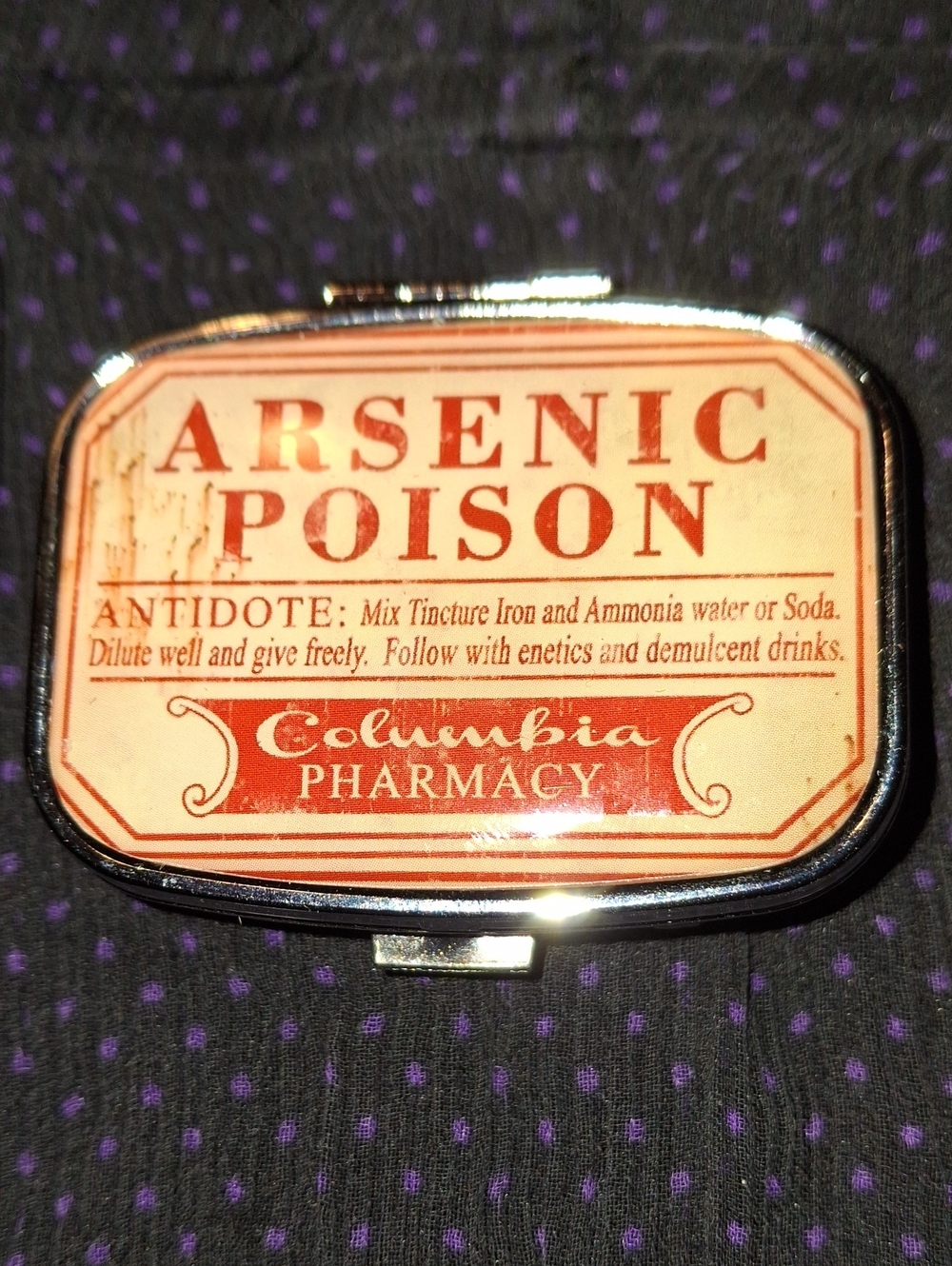 Arsenic Poison Tin Label